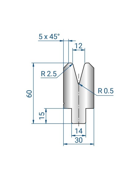3330 V12 - Matrici 30°