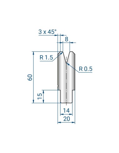 3328 V8 - Matrici 30°