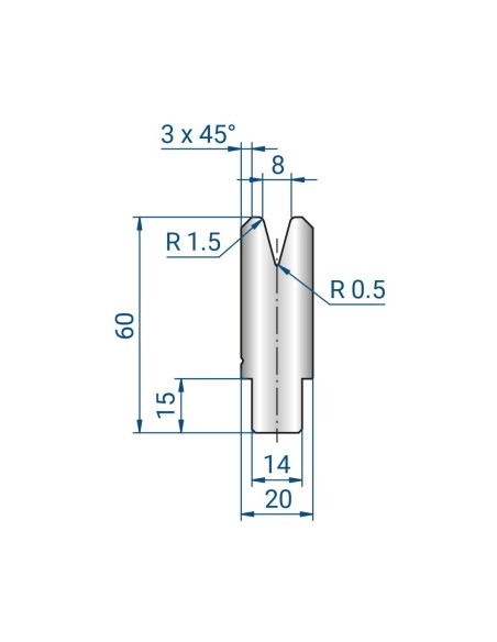 3328 V8 - Matrici 30°