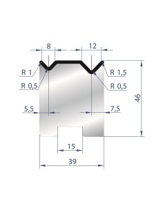 2052 - 2V Dies - Self-centering dies 88°