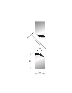 1275 - Coppia Inserti a Z 2,90°