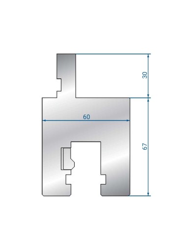 4362 adattatore da AMADA STYLE a TRUMPF / WILA STYLE