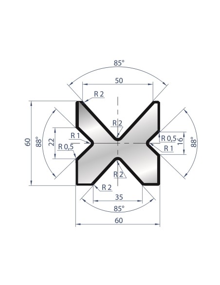 2030 - 4V L Dies - 85°/88°