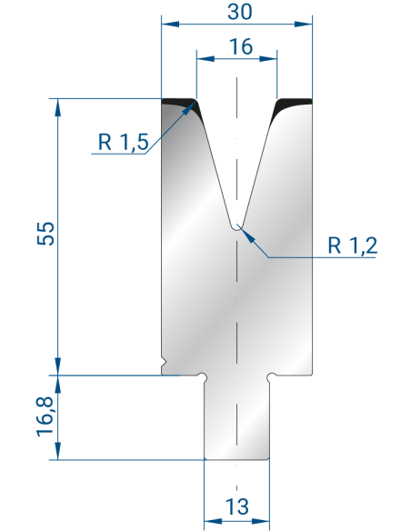 3264 - 1V Dies - 30°