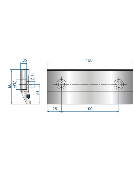 4199 - Clamp with poliurethane insert