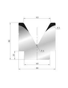 2083 - 1V Dies - 60°
