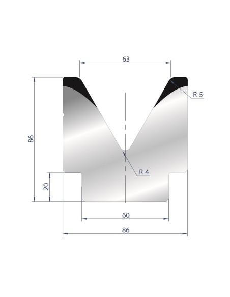 2083 - 1V Dies - 60°
