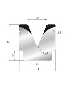 2081 - 1V Dies - 45°
