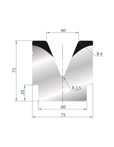 2081 - 1V Dies - 45°
