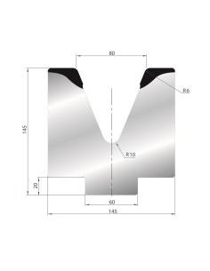 2084 - 1V Dies - 45°