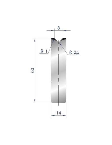 3160 - 1V Dies - Self-centering dies 88°