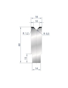 3161 - 1V Dies - Self-centering dies 88°