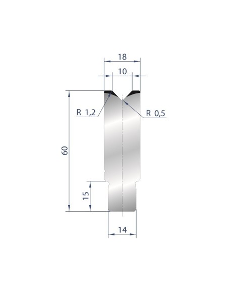 3161 - 1V Dies - Self-centering dies 88°