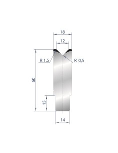 3162 - 1V Dies - Self-centering dies 88°