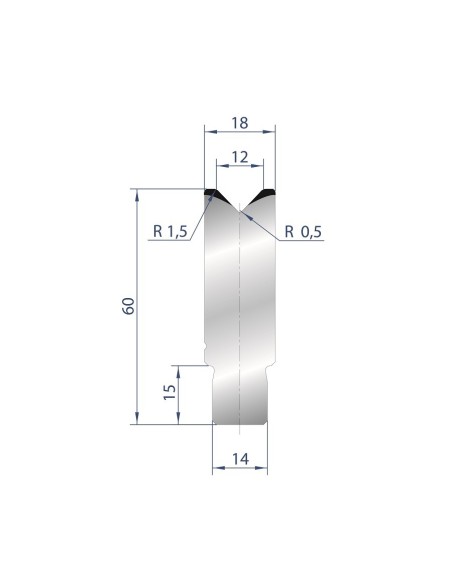 3162 - 1V Dies - Self-centering dies 88°