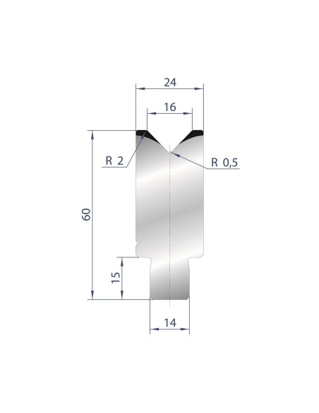 3163 - 1V Dies - Self-centering dies 88°