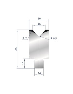 3164 - 1V Dies - Self-centering dies 88°
