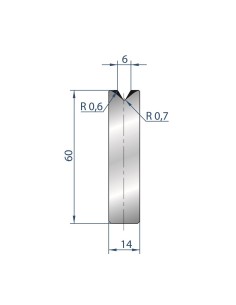 3193 - 1V Dies - Self-centering dies 60°