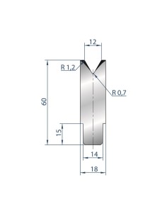 3196 - 1V Dies - Self-centered dies 60°