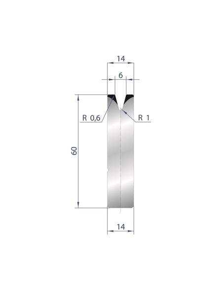 3166 - 1V Dies - Self-centering dies 30°