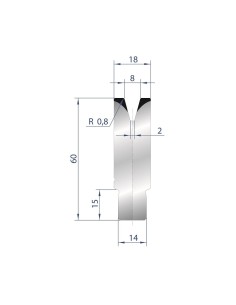 3167 - 1V Dies - Self-centering dies 30°