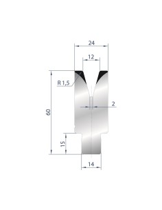 3169 - 1V Dies - Self-centering dies 30°