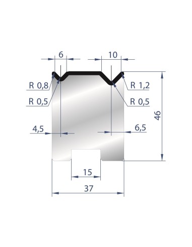 2050 - 2V Dies - Self-centered dies 88°