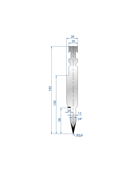 1254 - Flattening hemming tools 24°