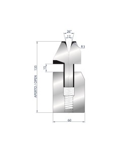 3040 - Flattening hemming tools 26°