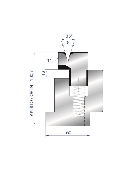 3037/8 - Flattening hemming tools 35°