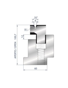 3037/6 - Flattening hemming tools 35°